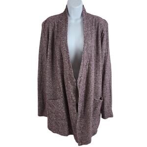 Roots Canada Chunky Duster Cardigan Sweater Red Medium